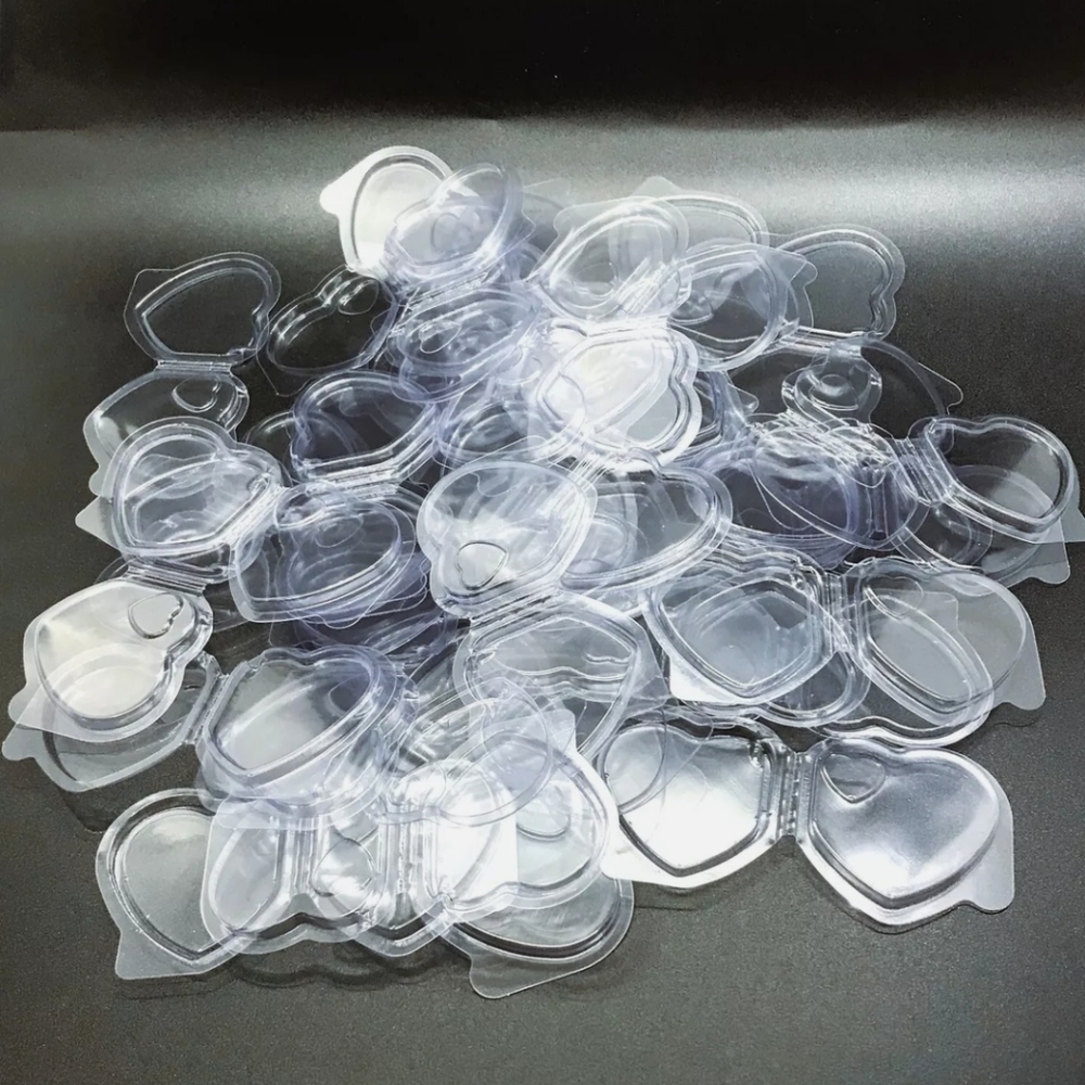 65 Count Beanie Baby Heart Shaped Tag Protectors